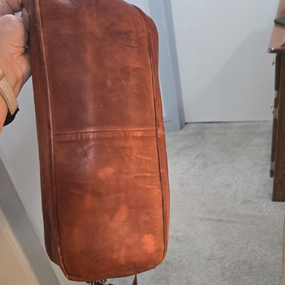 Idyllwind Braided Front Leather Shoulder Bag - Brown - Picture 2 of 8